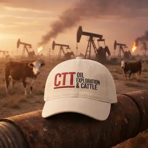 CTT oil hat, 2 colors of Version 1, CTT oil exploration & cattle, Unisex Hat, Ideal Gift For Everyone