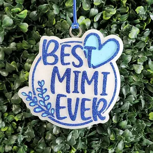 Best Mimi Ever Car Freshie. Scented and Hang From Your Rear View Mirror.