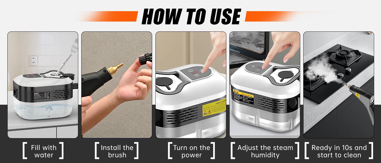 SRGARH Corded Handheld Specialty Power Tool - 10 Accessories, Adjustable Steam, Fast Heat-Up, Power Cord Supports Movement, Practical Cleaning Floor Steamer Steam Mop Kit for Home Detailing SRGARH Corded Handheld Specialty Power Tool - 10 Accessories, Adjustable Steam, Fast Heat-Up, Power Cord Supports Movement, Practical Cleaning Floor Steamer Steam Mop Kit for Home Detailing