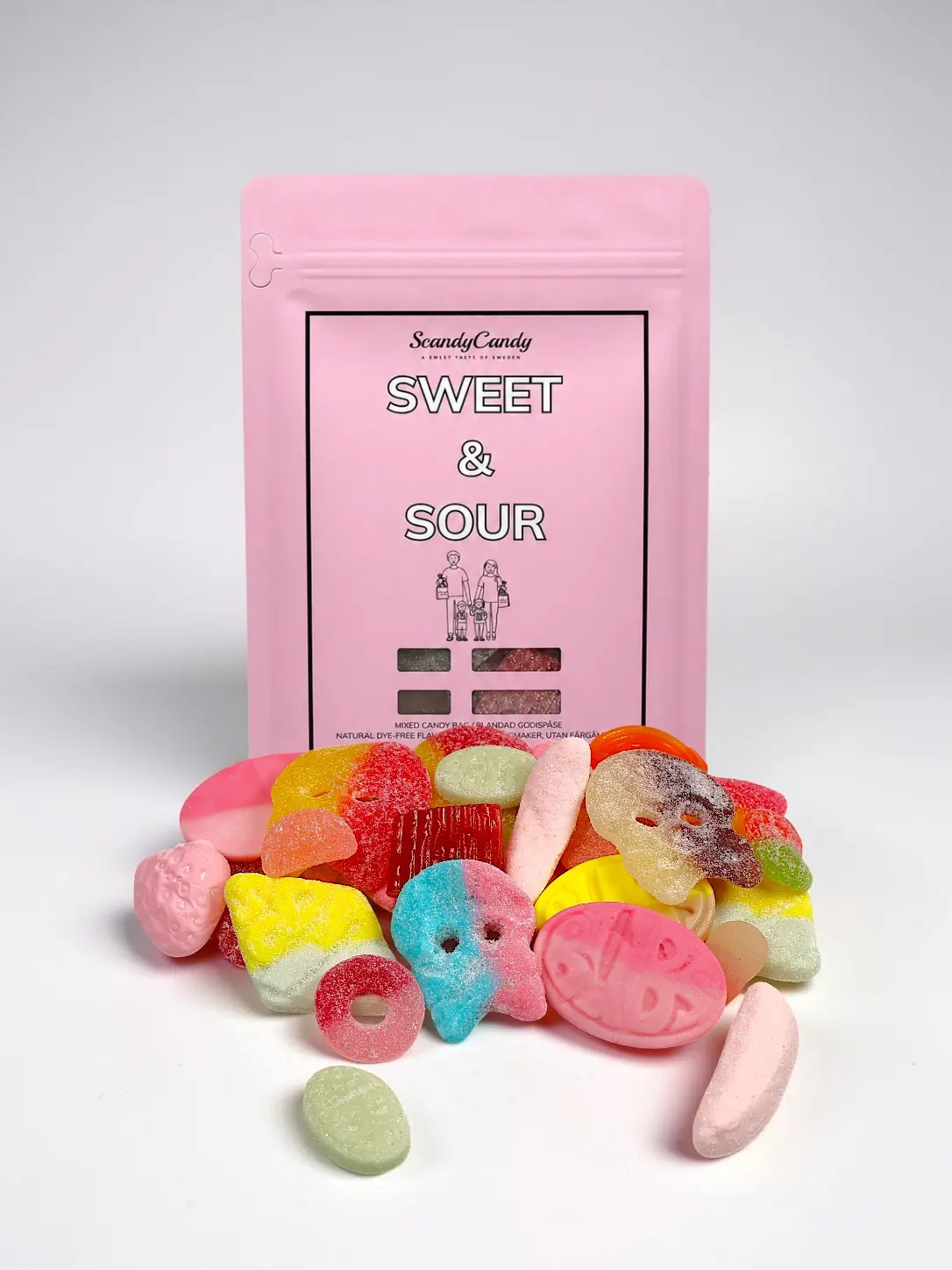 Bubs & Swedish Candy Sweet/Sour Mix 1/2 lb Snack Bonbon