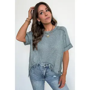 Sunday Muse Melange High Low Tee - BACK IN STOCK