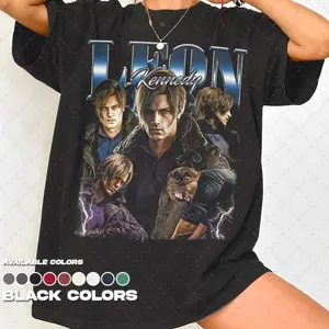 LIMITED Leon Kennedy Graphic T-Shirt, Resident Evil Requiem Tee, Unisex Comfort Colors Tee Gifts for Fans