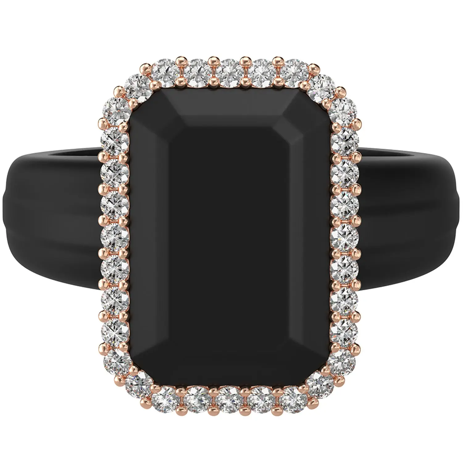 Black and Rose Gold