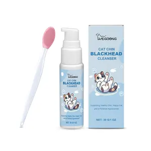 Cat Chin Acne Cleaner – No-Rinse Blackhead & Pimple Remover with Brush – Gentle Formula for Sensitive