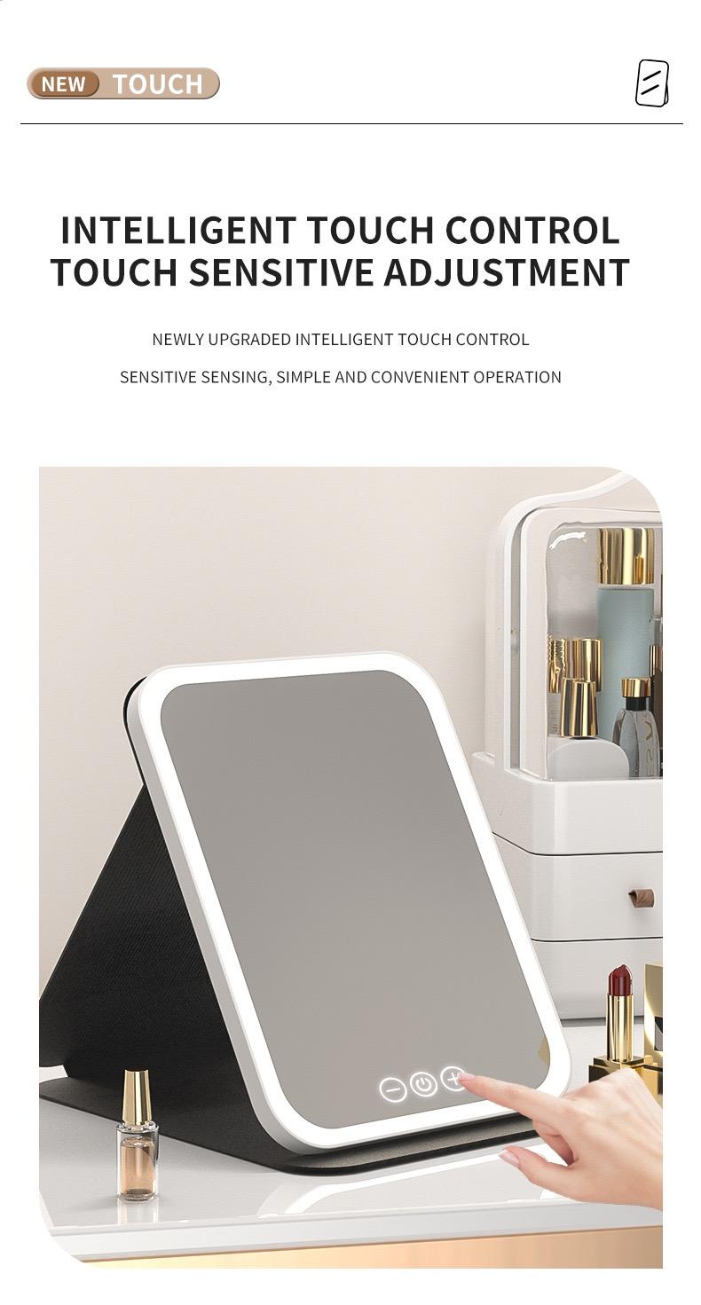 Rechargeable Lightweight Makeup Mirror, Adjustable Light Makeup Mirror