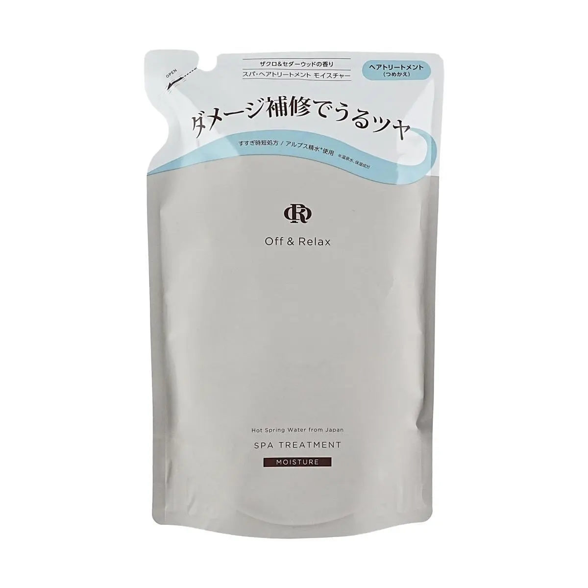 OFF&RELAX Japanese Amino Acid Conditioner Refill - 400ml, Silicone-Free, Moisturizing & Nourishing for Dry Scalp, Smooth & Voluminous Hair