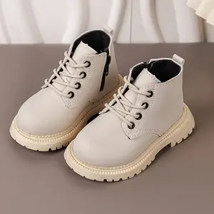 Boys’ Trendy Solid Color Boots    Zipper Closure + Non-Slip |             Comfortable All-Season Wear