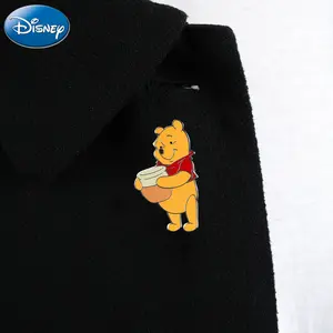 Disney Winnie Pin 1PC Officially Licensed Novelty Collectible Cute Animal Anime Brooch Backpack Decoration Jacket Lapel Anti-Rust Exquisite Alloy Enamel Gift