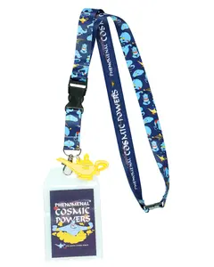 Disney Aladdin Genie Let's Make Some Magic Lanyard with Clear ID Badge Holder with 2" Rubber Magic Lamp Charm