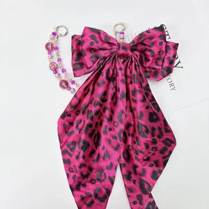 Leopard Print Style Bag Charm,Delicate Handbag Pendant Accessory for Women,Detachable,Pretty Easter Basket Gift for Girls & Women,Ideal Birthday Gift