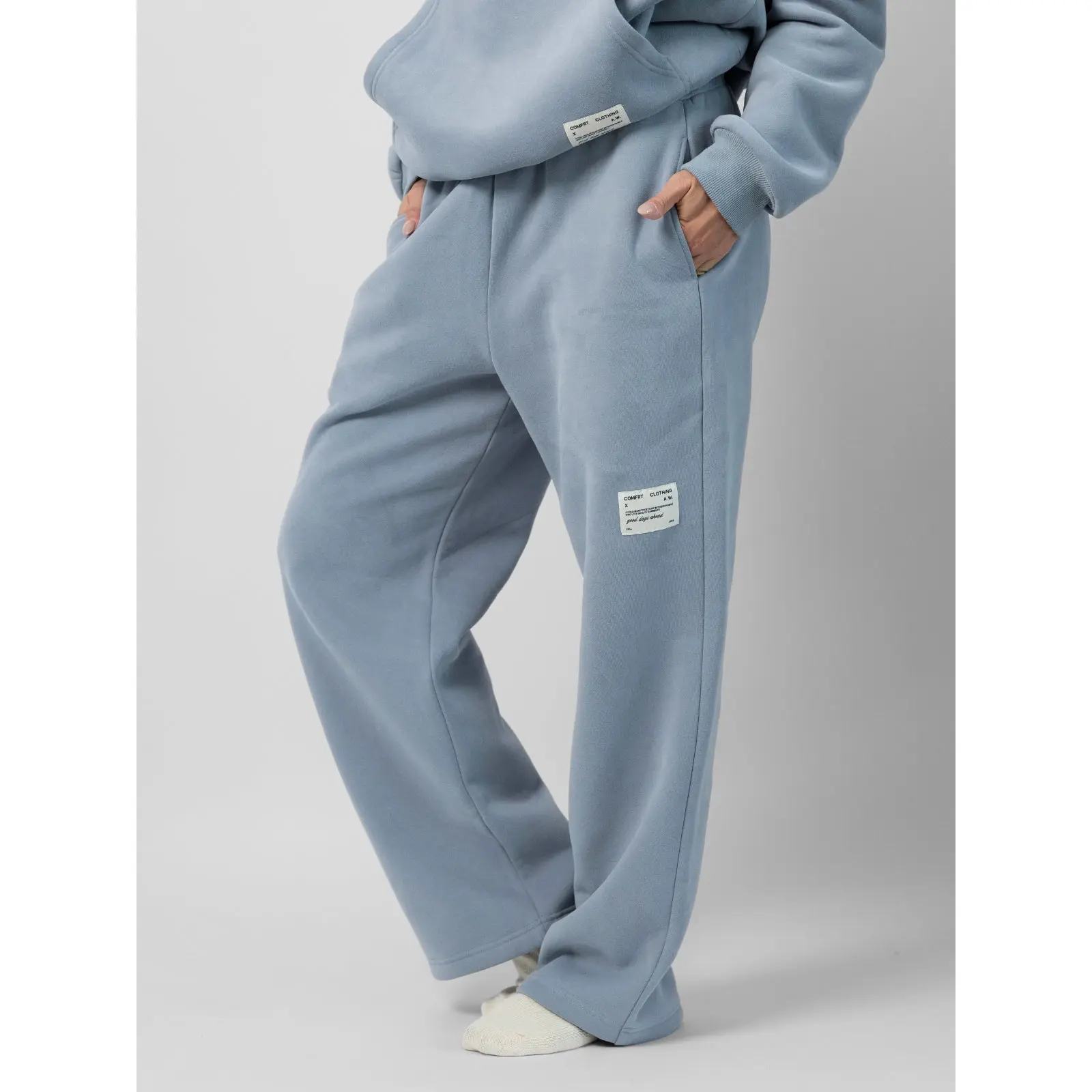 Comfrt | Affirmation Sweatpants | Soft Straight Leg Jogger Fit Sweatpants Cotton Blend