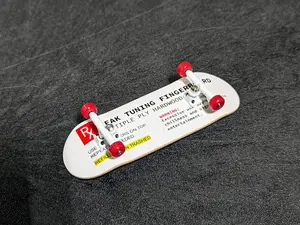 32mm Prolific Gen2 Fingerboard Complete - "Teak Prescription" Graphic - Gen2 Prodigy Trucks + Pro Duro Bubble Bushings