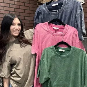 Oversized washed tops