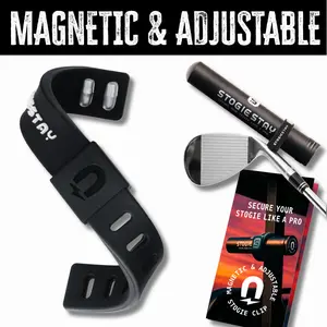 StogieStay Magnetic Holder Clip Adjustable Strap for Golf Accessories Tools & Small Gear Strong Magnet Weather Resistant Multi Use Lightweight Silicone golf accessories