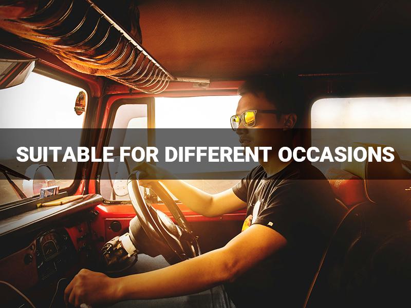 Polarized Sunglasses for Men, TR90 Non Bounce UV 400 Protection, Men's Sunglasses for Running Driving Fishing ST0084