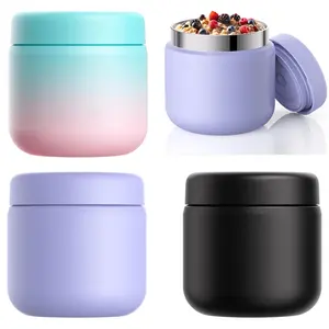Thermo Food Lunch Box 13 OZ Insulated Food Jar Kids Lunch Food Thermo Vacuum Stainless Steel Insulated Lunch Container Bento for School Office Picnic Travel Outdoors