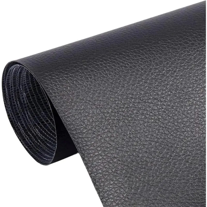 Durable Self-Adhesive Cuttable PVC Leatherette Patch - 1 Sheet 20x54 in Waterproof Upholstery Fabric for Chair, Couch Repair, Belts, Car Seats, Gloves, Down Jackets, 20 X 54 In
