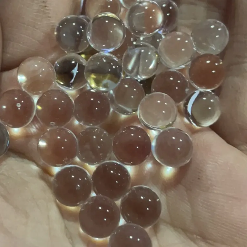 High-transparency non-porous round beads, high-gloss transparent acrylic bubble beads, high-transparency water beads for DIY nail art, phone case accessories jewelry