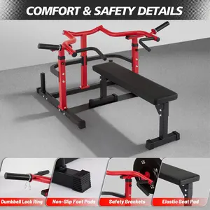 Chest Press Machine for Home Gym, Independent Converging Arms, Adjustable Flat Bench, Heavy Duty Steel, Smooth Bearings, Versatile Chest Workout