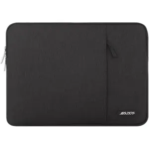 MOSISO Laptop Case 13.3 inch, 13-13.3 inch Laptop Sleeve Compatible with MacBook Air/Pro 13/Pro 14 M5 M4 M3 M2 M1, HP Dell ASUS Lenovo,Polyester Vertical Computer Sleeve Bag with Pocket, Black