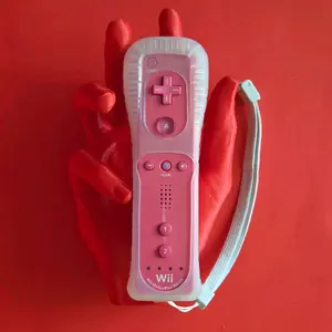 Remote Controller For Wii & Wii U With Silicone Case and Wrist Strap (PINK)
