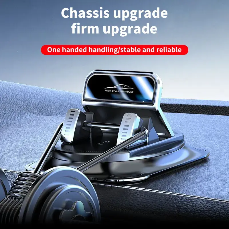Car phone holder 360 degree rotation, suitablefor car navigation in-car dashboard, horizontaland vertica screen adjustment angle,slip mobile phone holdersuitable for iPhone and Android