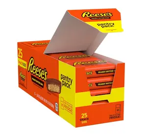 Milk Chocolate Snack Size Peanut Butter Cups, Candy Pantry Pack, 13.75 oz (25 Pieces)