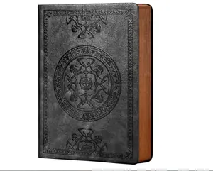 Refillable Leather Journal for Men - A5 Lined Soft Cover Notebook, 180° Lay Flat Vintage Writing Diary, Professional Travel Journal, 5.7'' x 8.3'', Perfect Gift for Writers & Professionals