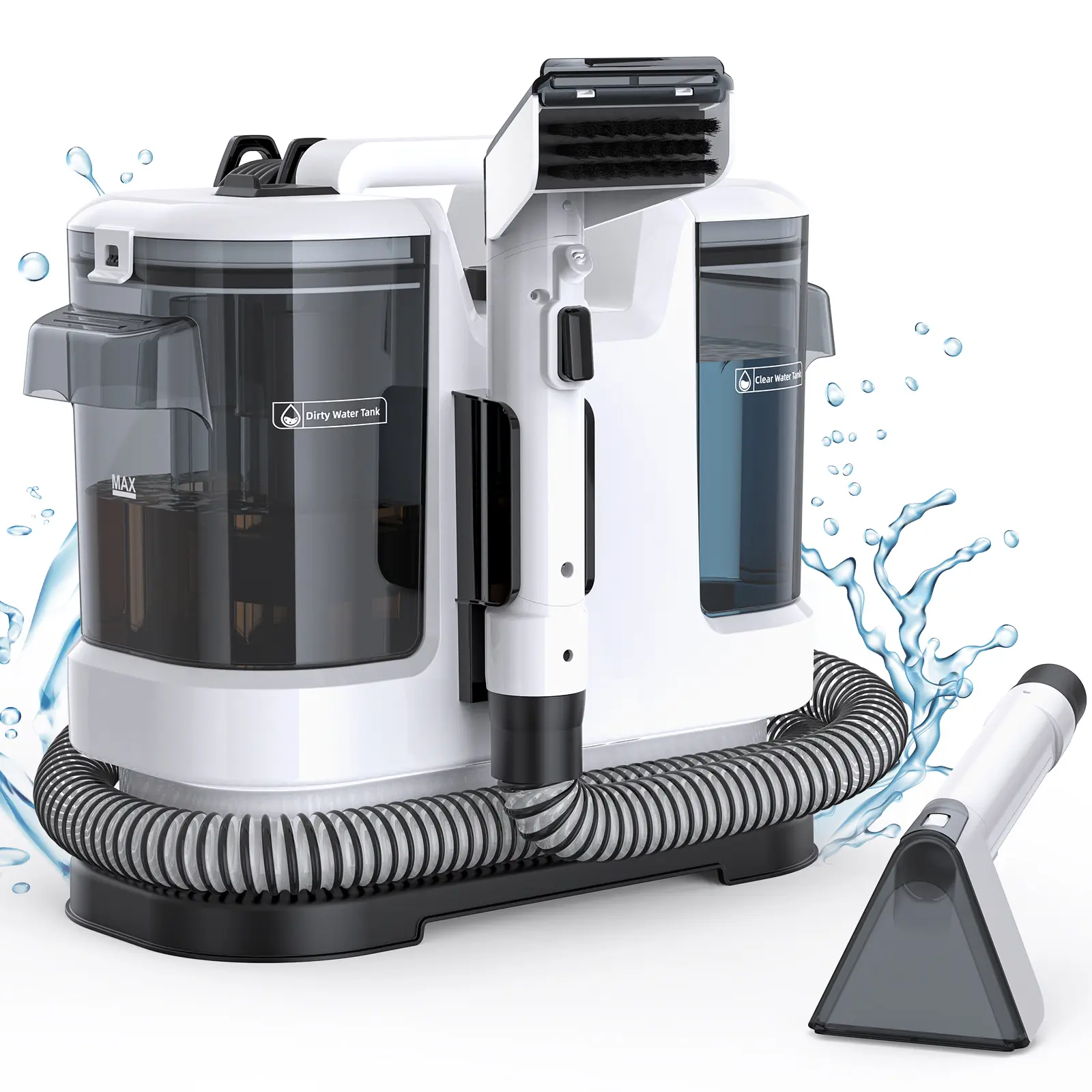 [Hot Sale] Summerwins Portable Multi-Purpose Vacuum Spot Cleaner, 450W Deep Cleaning Machine with 13.5kPa Suction, 1.75L Large Capacity XL Tank, 5M Cord, for Rug, Curtain Deep Clean, Pet Stains, Mother's Day Gift, Mothers Day