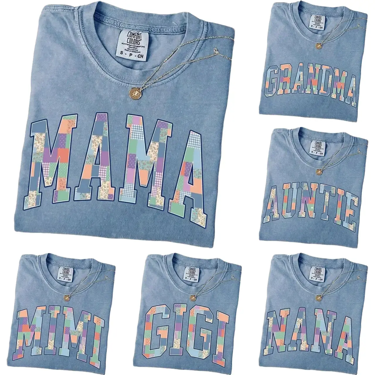 Personalized Mama Shirt, Comfort Colors Grandma T-Shirt, Mothers Day Gift Shirt, Custom Nana Gigi Mimi Yaya Lala Mammy Grammy Shirt