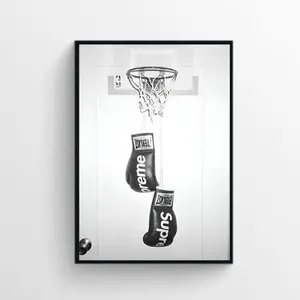 Hypebeast Boxing Poster, Black And White Poster, Gift Poster, Sport Poster