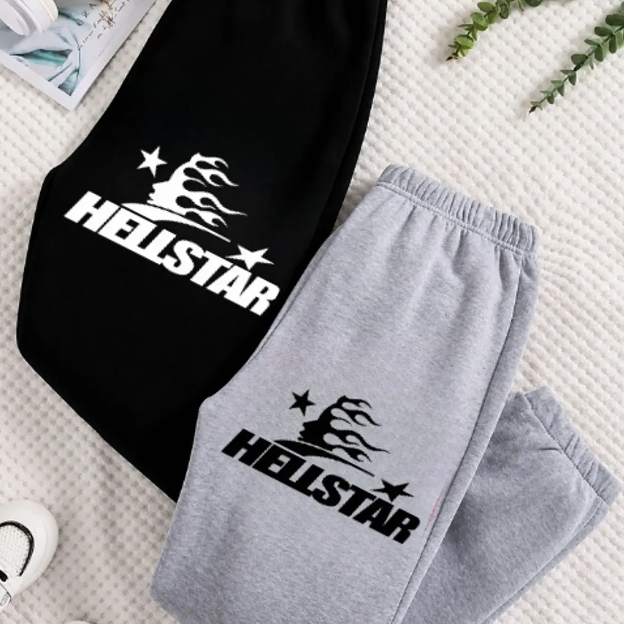 Sweatpants 1 Hellstar Graphic Sweatpants, Unisex Oversized Joggers, Soft Cotton Blend Fleece, Relaxed Fit, Streetwear Fashion, Comfortable Lounge Pants for Everyday Wear, Gift For Him, Gift For Her, Gym and Travel, Trending 2026 5