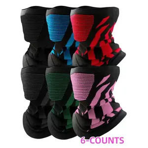 Unisex's Colorblock / Plain Face Mask, Breathable Comfortable Neck Gaiter, Outdoor Sports Face Cover for Cycling Skiing Climbing