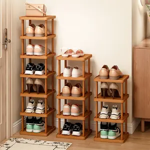 Shoe rack, multi-tier shoe organizer, multifunctional storage design, sturdy and durable, suitable for bedrooms, dorms, and studies, can hold shoes and bags, narrow-space storage rack, great housewarming gift