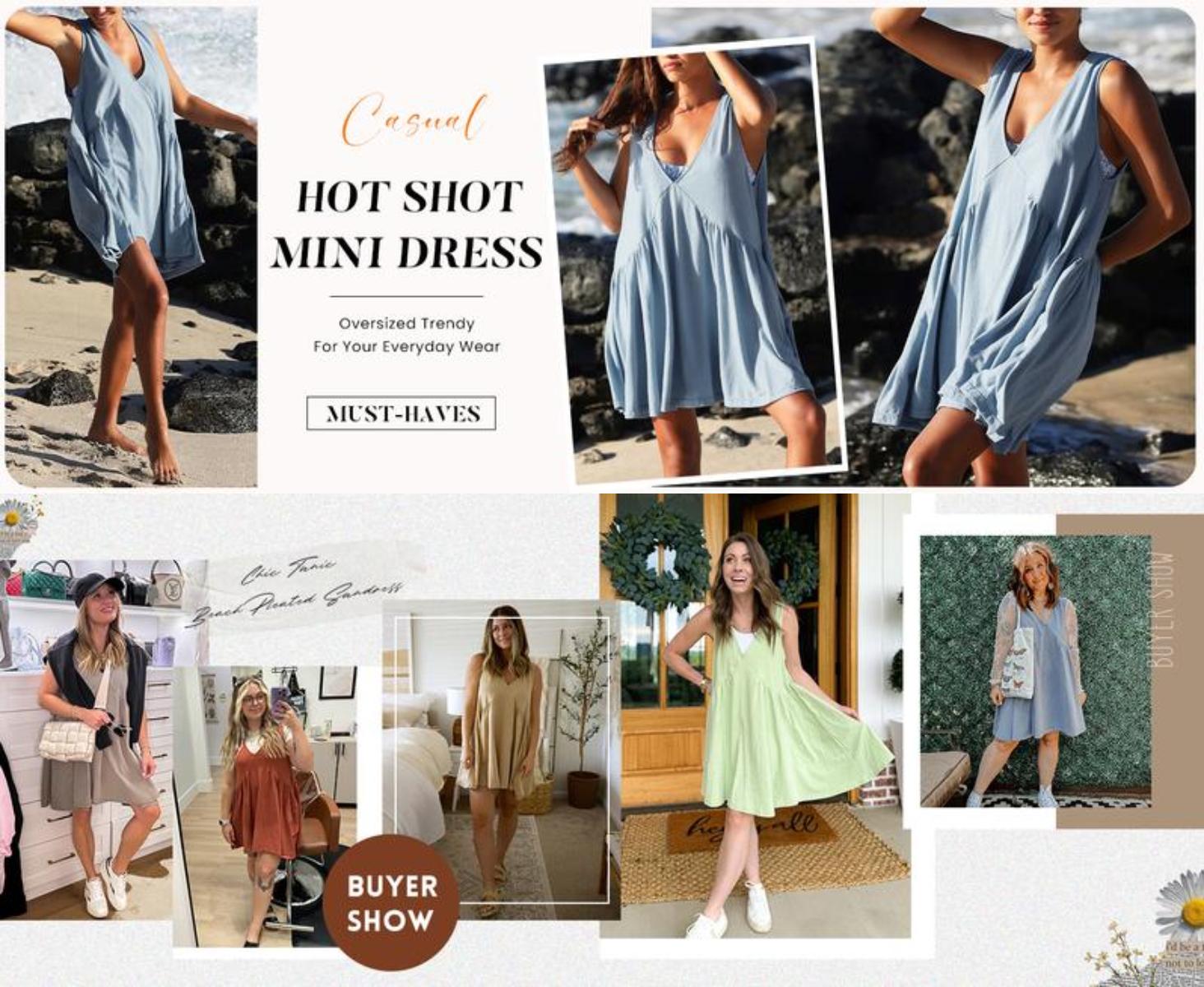 Kingapril Womens Summer Sleeveless Mini Dress Casual Loose V Neck Sundress with Pockets Fashion Fit Womenswear Vneck milkmaid dresses summer outfits Kingapril Womens Summer Sleeveless Mini Dress Casual Loose V Neck Sundress with Pockets Fashion Fit Womenswear Vneck milkmaid dresses summer outfits