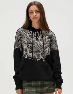 AFFLICTION Flaming Womens Hoodie