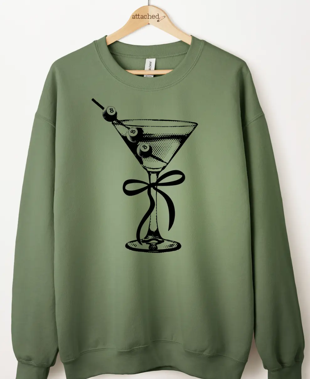 8 Ball Martini Graphic Top