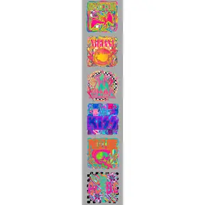 Neon Band (1) Pre-Made Gang Sheet 15X75