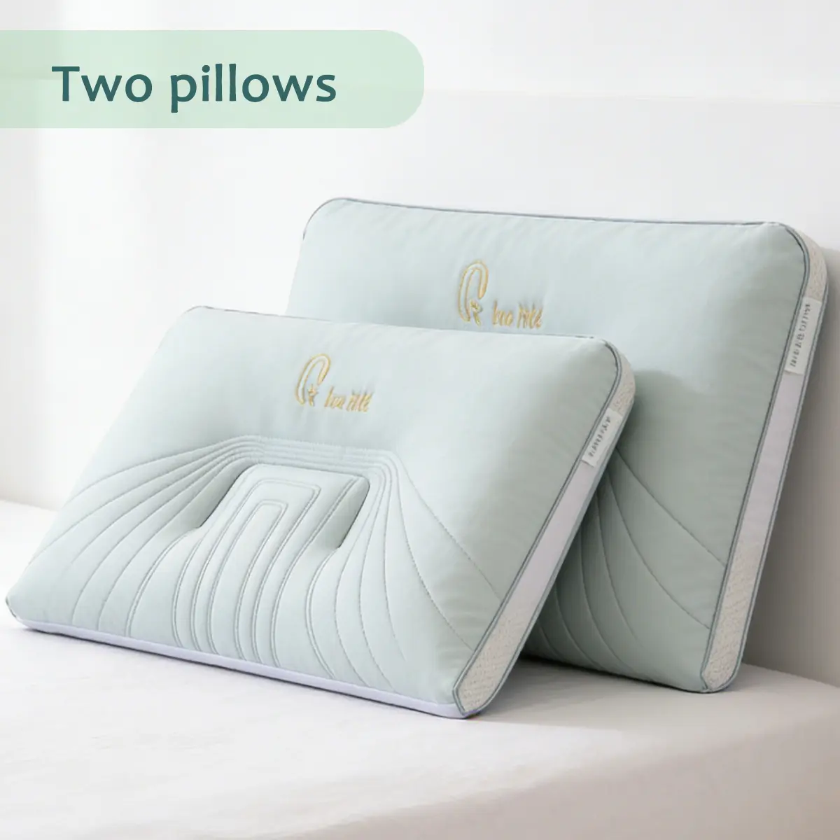 Silk Fabric Cooling Pillow, Breathable Lightweight Skin-Friendly Bedding Pillow for Comfortable Sleep