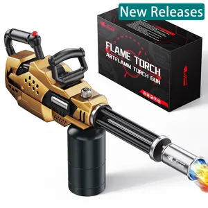 ARTFLAMM Powerful Propane Torch , Kitchen Blow Torch Gun with Adjustable Flame, Detachable Cooking Torch for Searing Steak, Camping, BBQ, Welding (Tank Not Included)