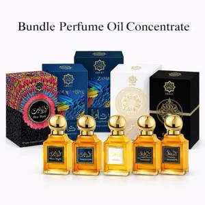 Bundle Perfume Oil Concentrate Roll on | 20 ml | Unisex   | Rose Night | Samawah | Musk Abiyad | Zahraa | Oud Cashmere by Abyat