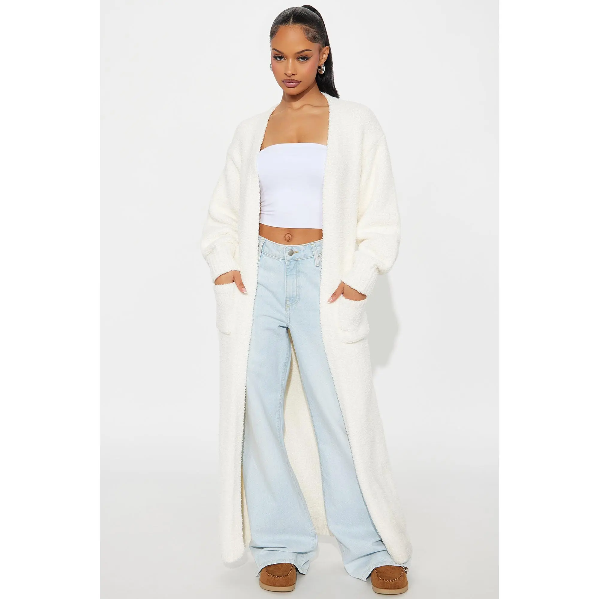 Living In It Cardigan - Ivory