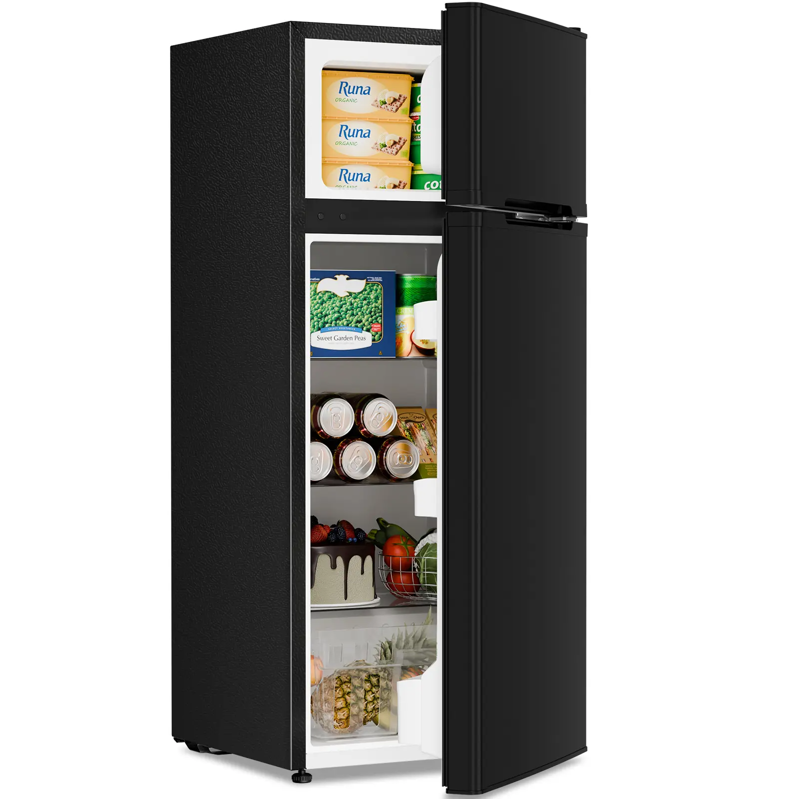 Antarctic Star 4.5 Cu.Ft. 2-Door Compact Refrigerator with Freezer - Adjustable Shelf, Mini Fridge for Bedroom, Small Spaces, Compact Design Household Appliance