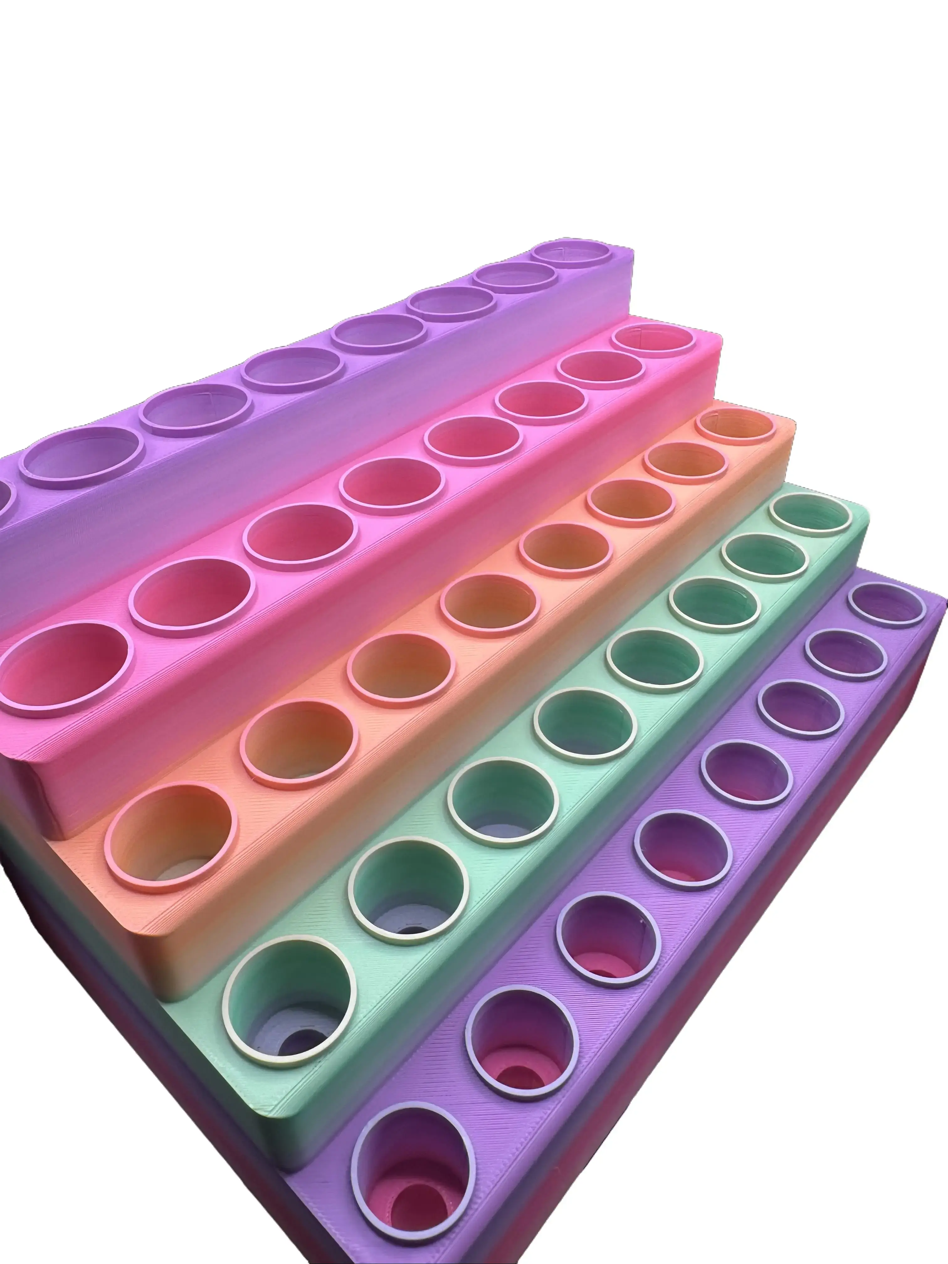 5-Tier Multi-Tier Pencil Holder Desk Organizer with Compartments - Home Office Storage, Tapered Slots, Item Stabilization, Workspace Desk Setup Accessories, Desk Accessories, Desk Organization