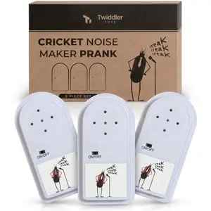 3 Pack Cricket Noise Maker Prank – Hidden Annoying Chirp Sounds – Funny Gag Office Prank