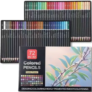 72-color Oil-based for Coloring Portrait Sketching Landscape DurableSoftCore for Artist Adult Beginners HalawaSeries paint marker sketch pencil persinalized gifts back to  season✏️ zipper case art supply cartoon design school supple shopping deluxe