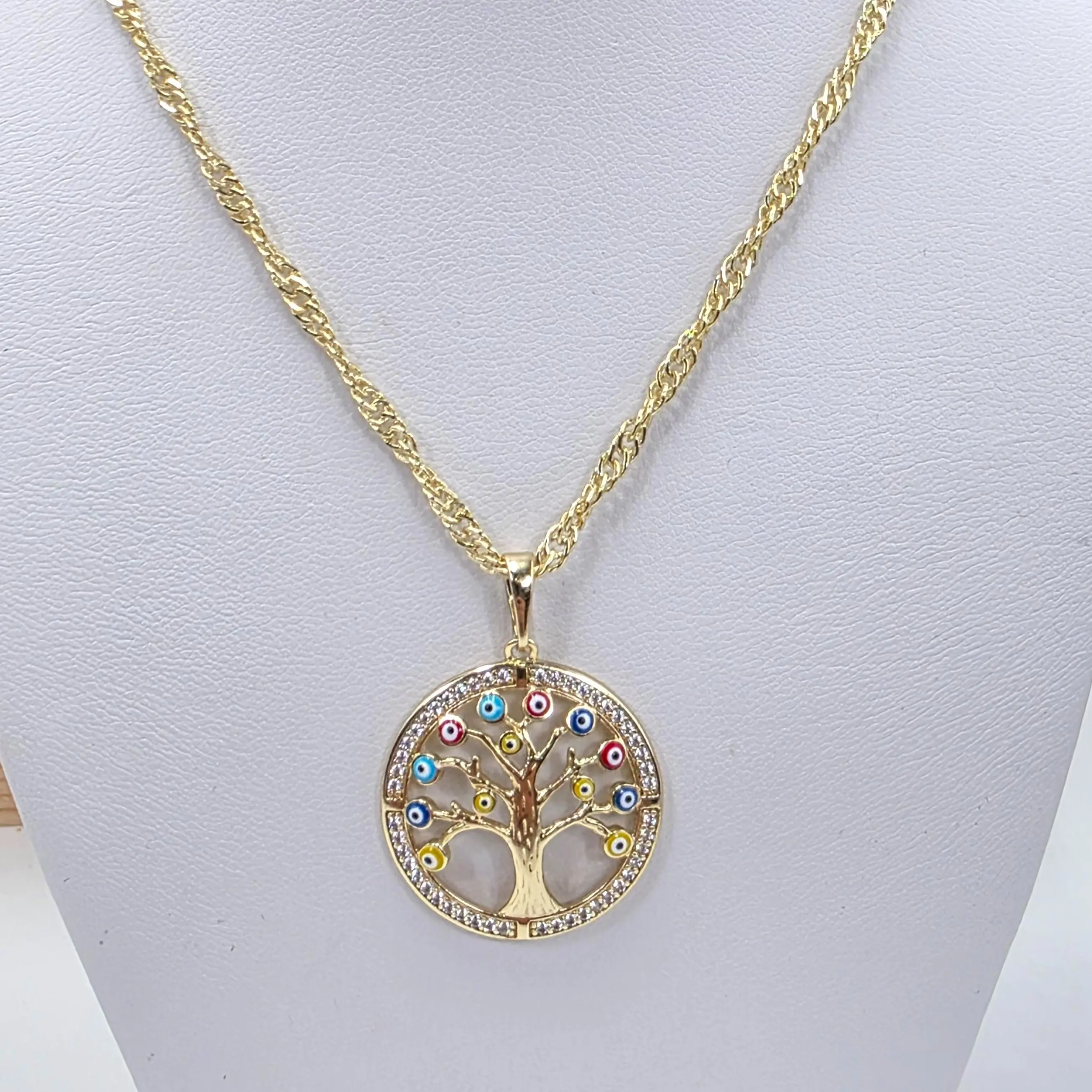 Tree of Life Necklace for Women, Gold-Plated Fashion Statement Pendant, Lightweight 20-inch Chain, Ideal Birthday Gift Jewelry, Gold Plated Jewelry, Fashion Statement Necklaces