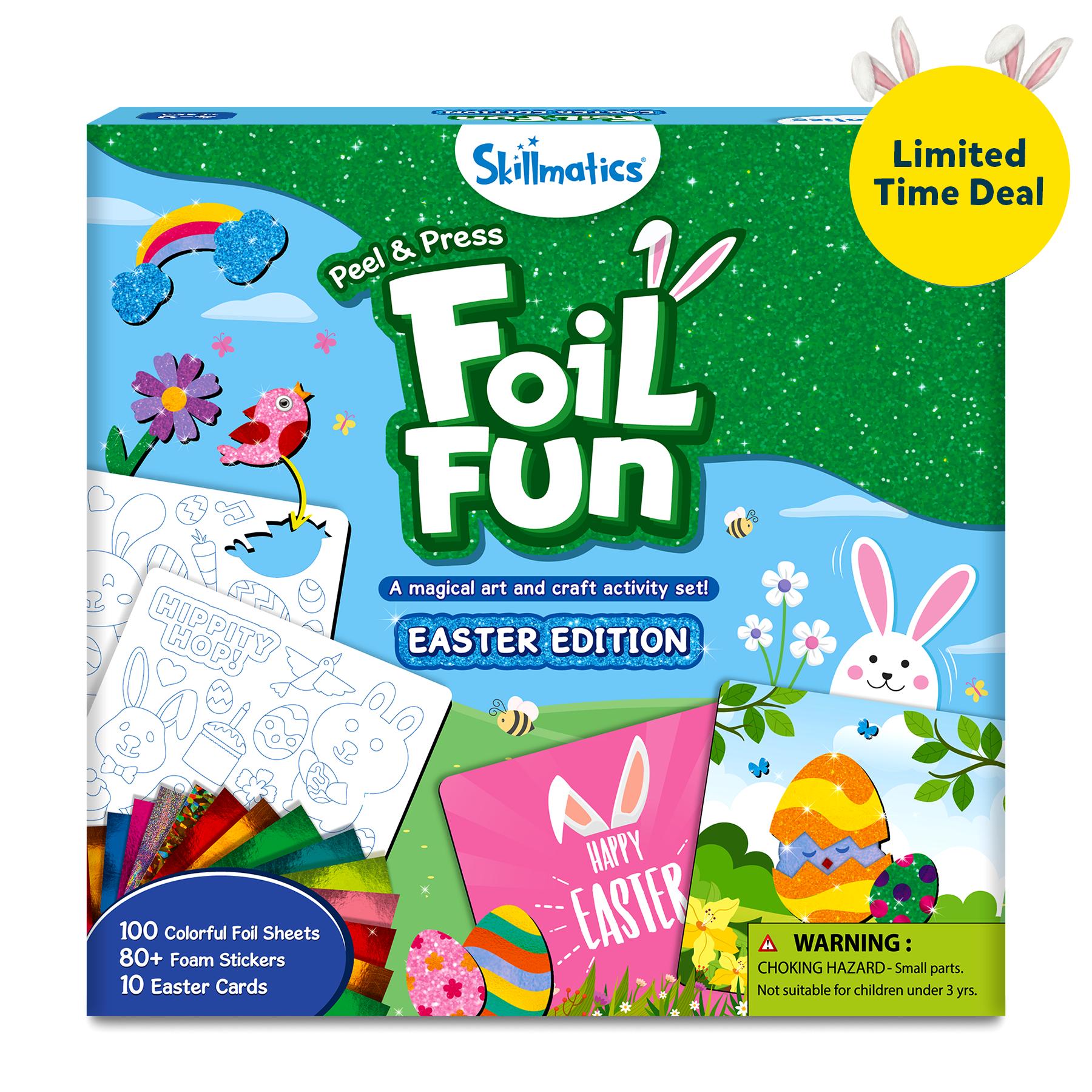 Easter Special Foil Fun - Skillmatics Art & Craft Activity, Mess-free Art, DIY Creative Kit for Kids Ages 4 and up