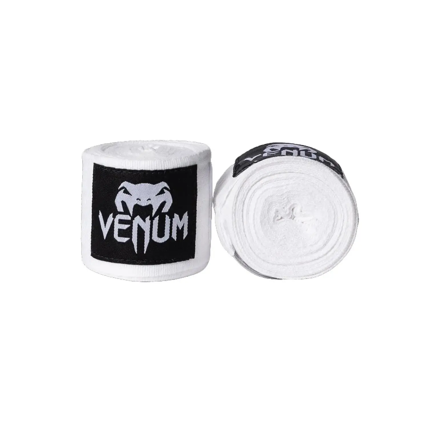 Venum Kontact Boxing Hand Wraps - Cotton, White, 4.5m (180in) - Pairs for Striking, Boxing Equipment for Training, Hand Wraps Boxing