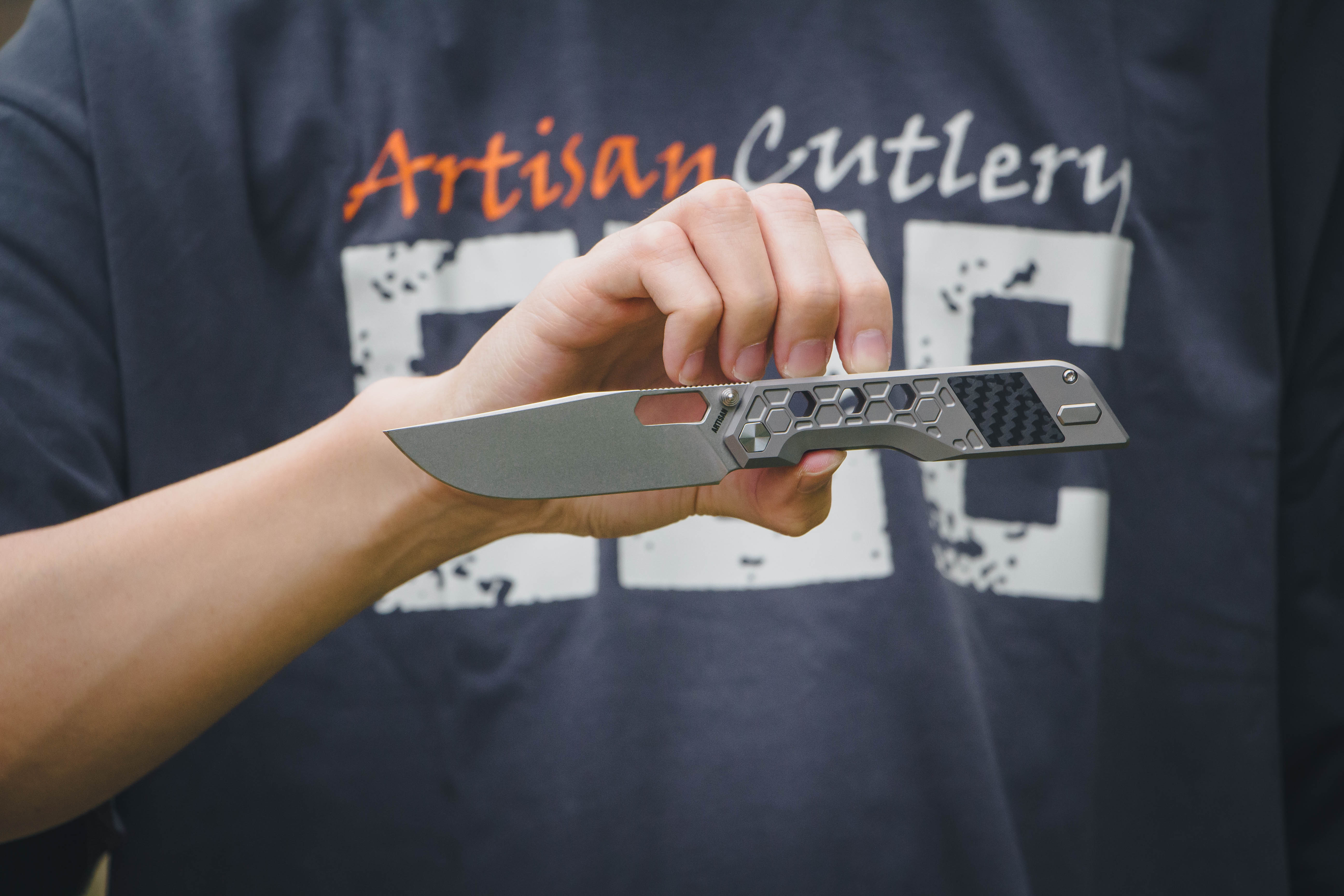 ArtisanCutlery Beest ATZ-1878G S35VN Blade Titanium Handle Folding Knives Perfect for Christmas gift Survival Gear Emergency Tool